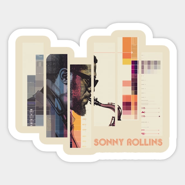 sonny rollins Sticker by HAPPY TRIP PRESS